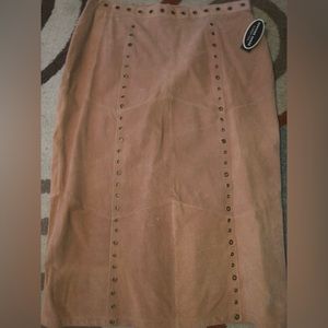 Robert Louis Genuine Suede Skirt